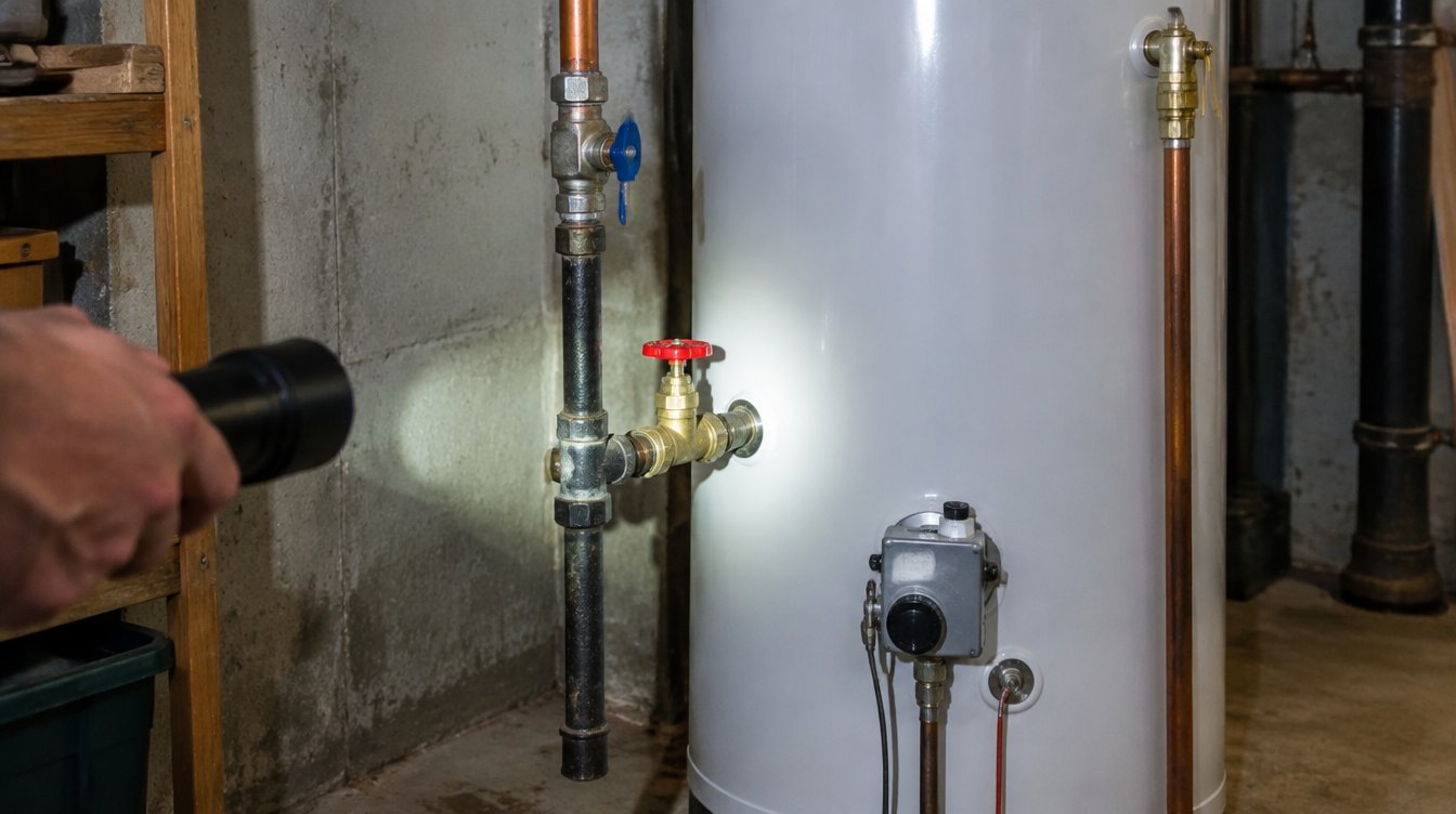 Illustrative water heater imagery (AI-generated filler, not a Boise Plumbing job photo)